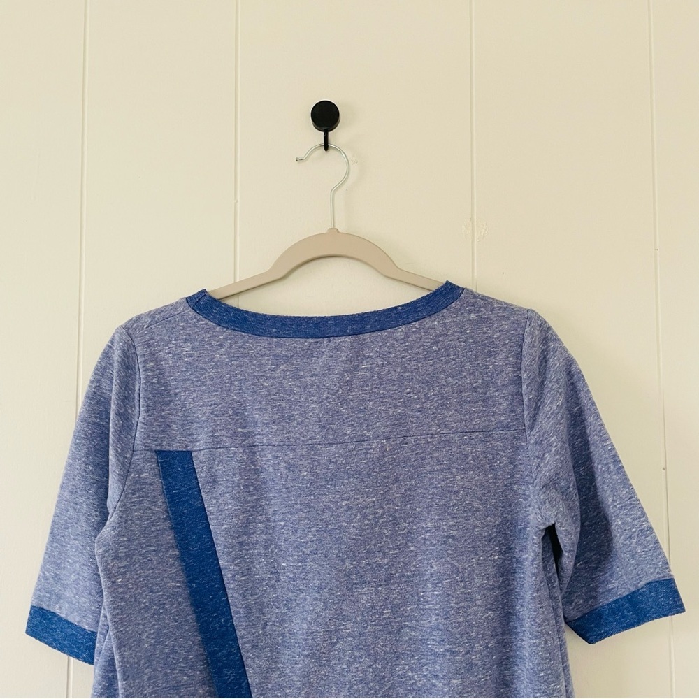 WONDERLAND Blue Short Sleeve Knit Top - Picture 7 of 12